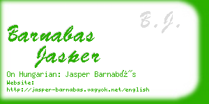 barnabas jasper business card